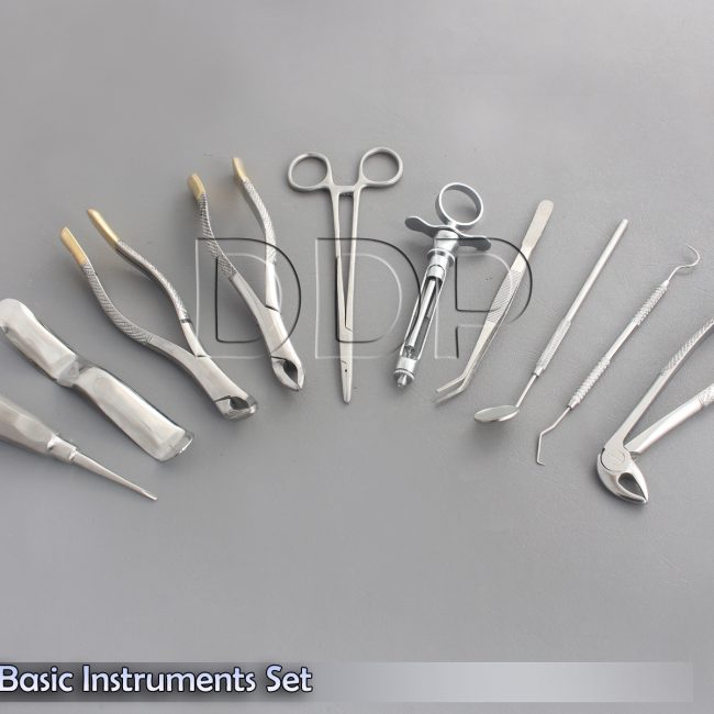 SET OF 10 PCS ORAL DENTAL EXTRACTION KIT+EXTRACTING FORCEPS#150+151+33, EX-320