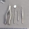 SET OF 4 PCS ORAL DENTAL SURGERY EXTRACTION KIT WITH EXTRACTING FORCEPS #88L