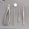 SET OF 4 PCS ORAL DENTAL SURGERY EXTRACTION KIT WITH EXTRACTING FORCEPS #MD1