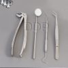 SET OF 4 PCS ORAL DENTAL SURGERY EXTRACTION KIT WITH EXTRACTING FORCEPS #MD3