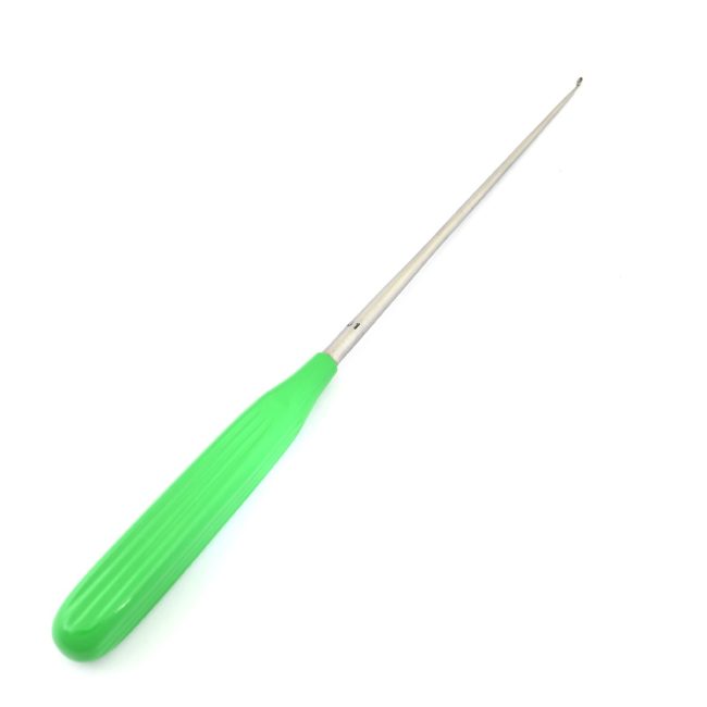Spratt Brun Curette 10''(#1) Green Coated Handle Surgical Orthopedic Inst OP-110