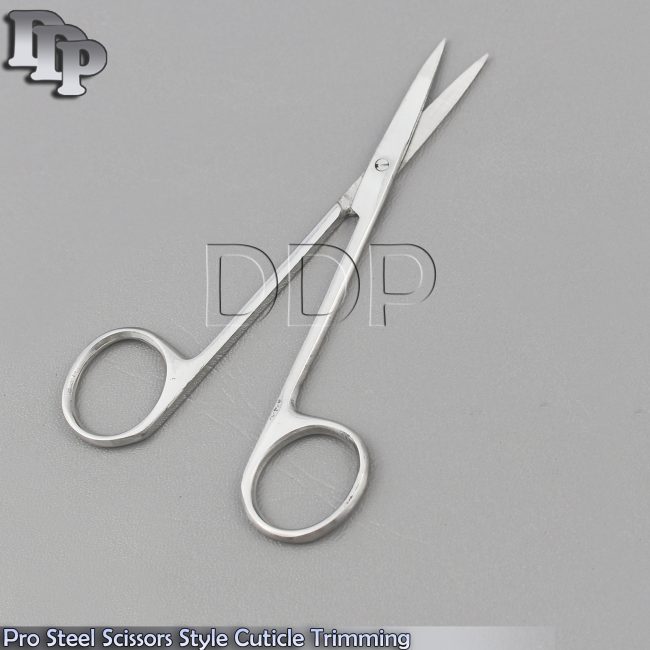 Steel Scissor 4.5'' Style Cuticle Trimming Manicure Nail Art
