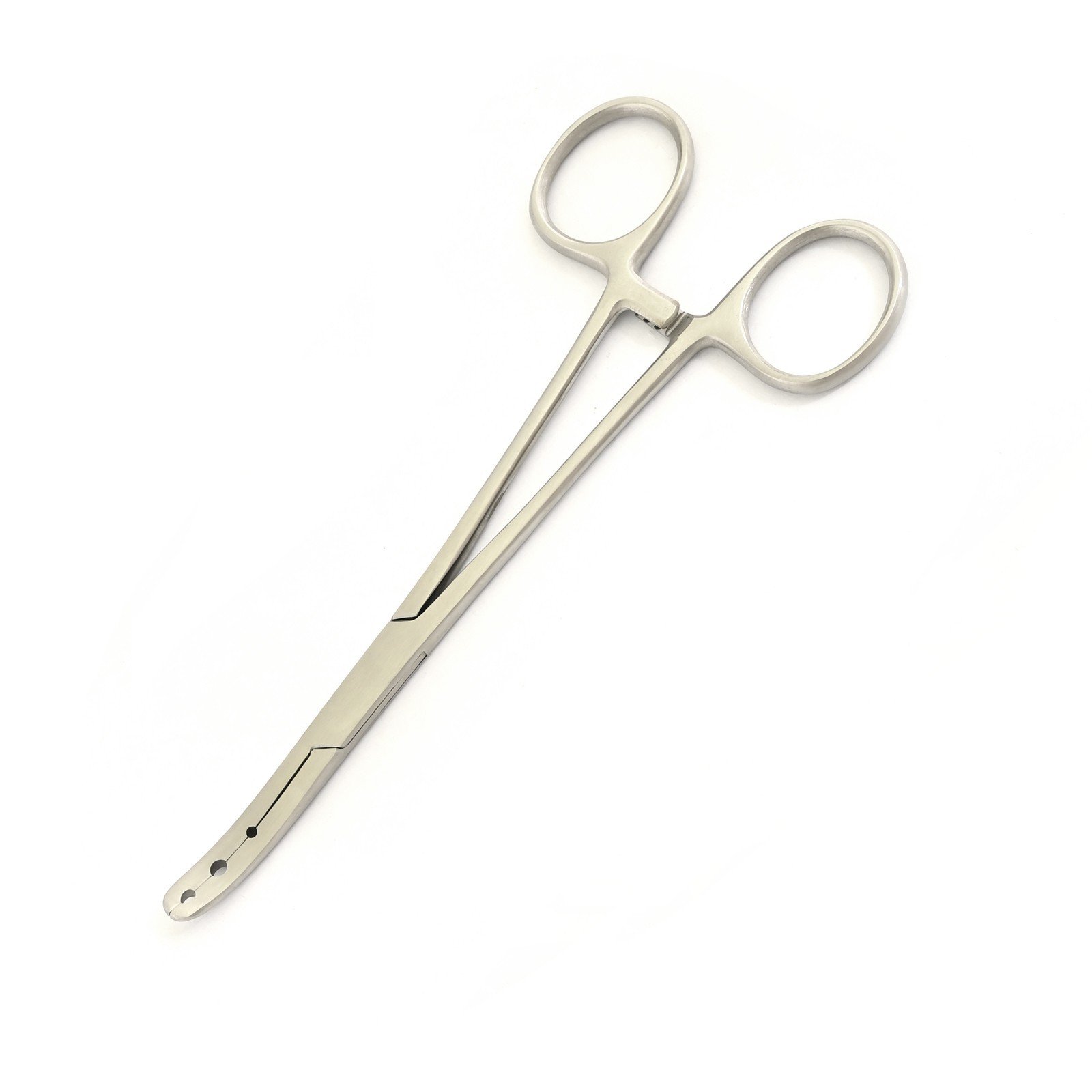 1 Pc Of Arterial fixation forceps 6.5'' with 3 Holes Curved Surgical DS-2289
