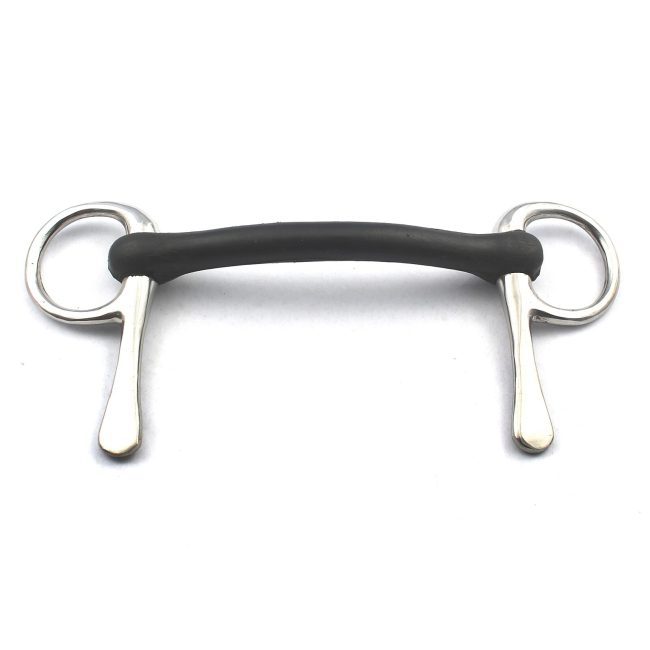 1 Piece Of Coronet Rubber Mullen Mouth Half Cheek Bit 5'', BT-0056