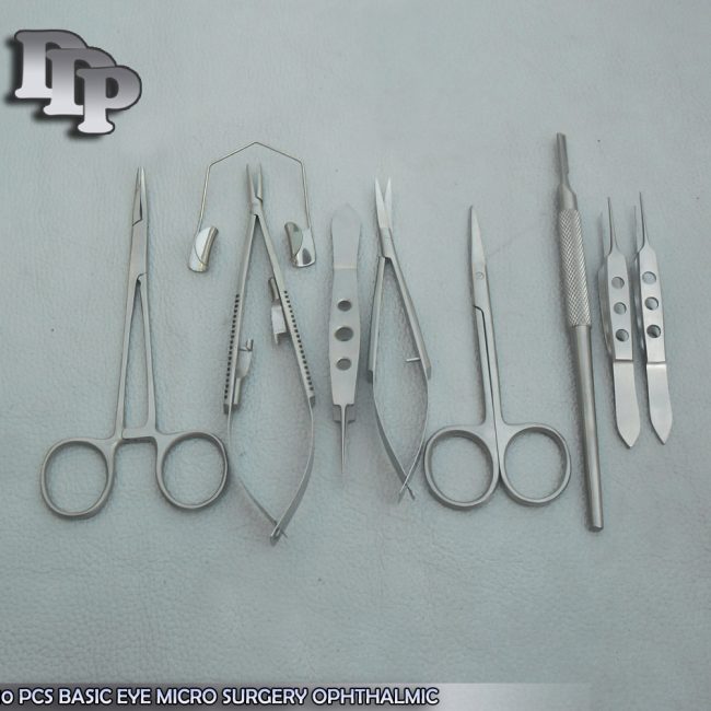 10 Pcs Basic Eye Micro Surgery Ophthalmic Scissors Surgical Instruments EY-021