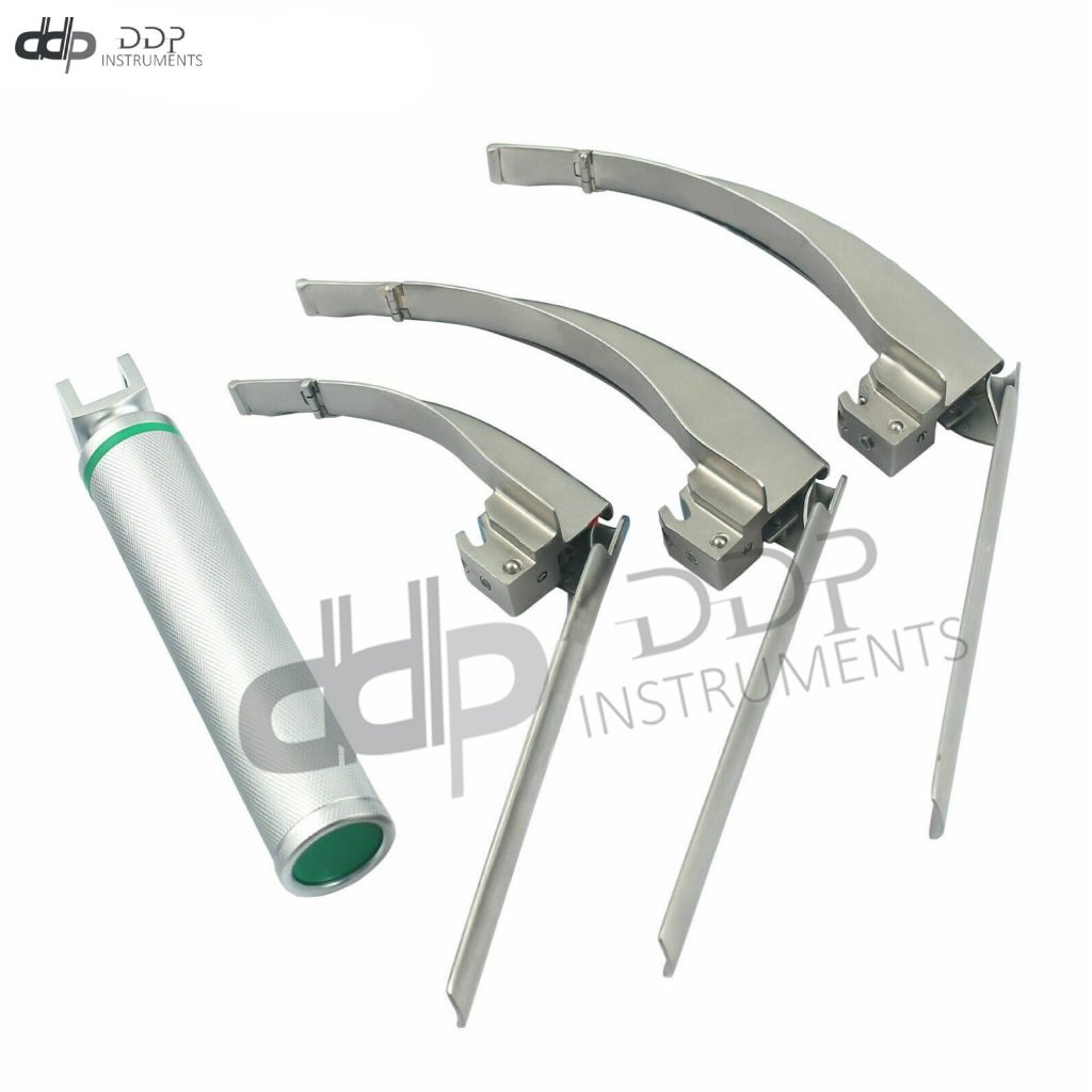 10 SET-MCCOY FLEXI-TIP FIBEROPTIC LED Laryngoscope-BLADE #2 &3 &4,MEDIUM FL-003