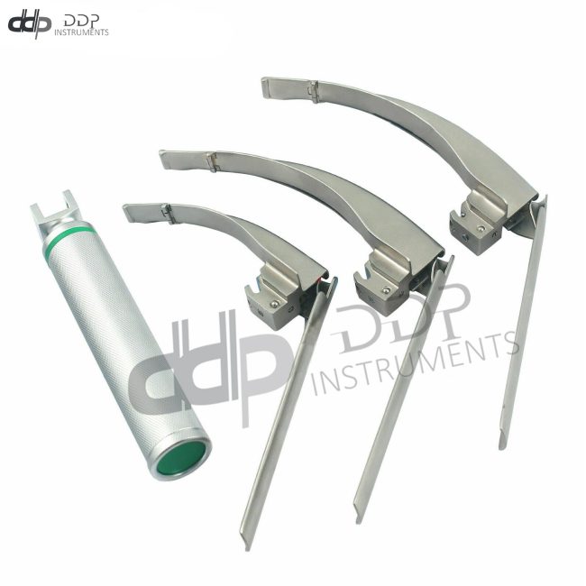 10 SET-MCCOY FLEXI-TIP FIBEROPTIC LED Laryngoscope-BLADE #2 &3 &4,MEDIUM FL-003