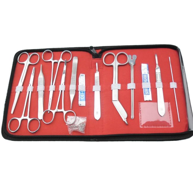 100 Kit 18 pcs Minor Surgery Set Surgical Instruments Kit Stainless Steel