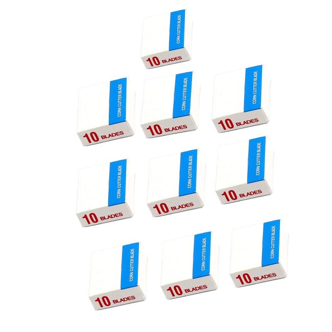 100 Pcs Shaver Replacement Blades, Corn Plane Blades for Hard Skin Remover