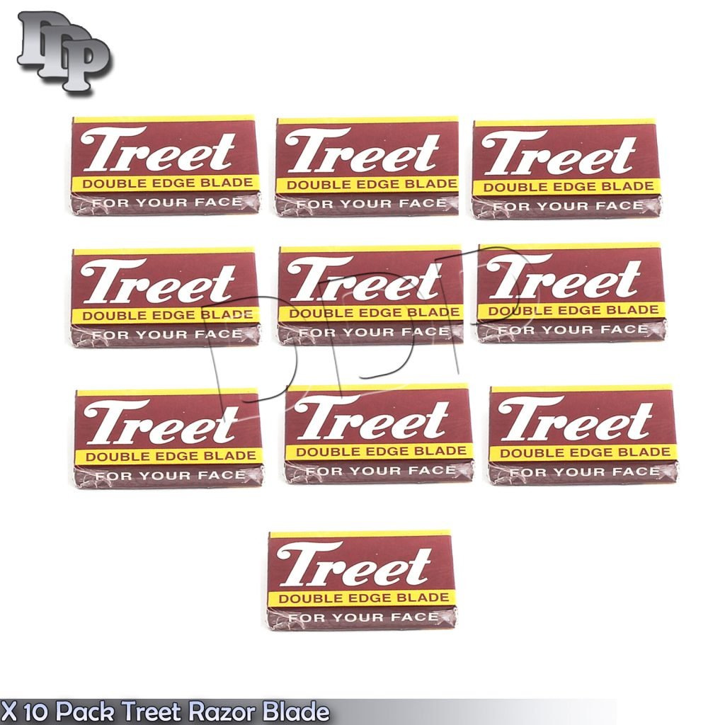100 Treet Carbon Steel"The Black Beauty" Double Edge Safety Razor Blades