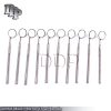 12 PCS DENTAL MOUTH MIRROR #5 w/HANDLE DENTAL INSTRUMENT
