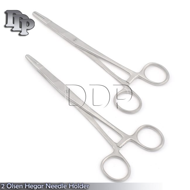 2 Olsen Hegar Needle Holder 7.5'' Surgical O.R GRADE NEW
