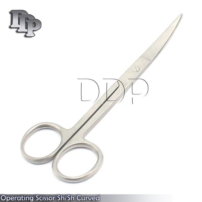 2 Operating Dissecting Scissor 6.5" Sharp Sharp Curved Surgical Instruments