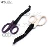 2 (Purple White) Fluoride Black Coated Trauma Paramedic EMT Shears Scissors 5.5"