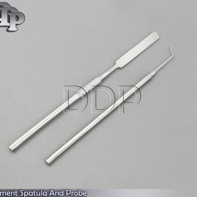 2 pcs Dental New Design Cement Spatula And Probe No 6 Wax Carver Instruments