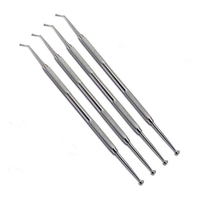 4Pcs Dental Ball Burnisher 27/29 Ovoid Amalgam Composite Filling Instruments Lab