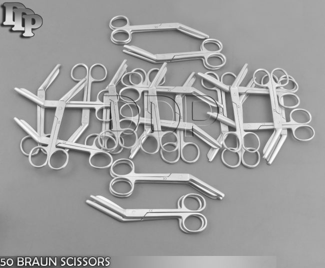 50 NEW STAINLESS STEEL BRAUN STADLER EPISITOMY SCISSORS 5.5" SURGICAL INSTRUMENT
