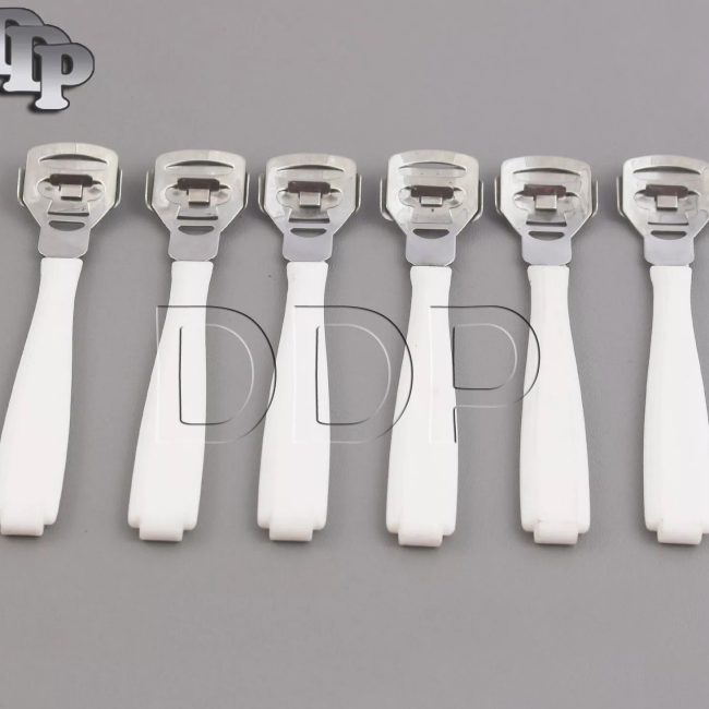 6 Foot Pedicure Corn Cuticle Cutter Remover Plastic-Handle White