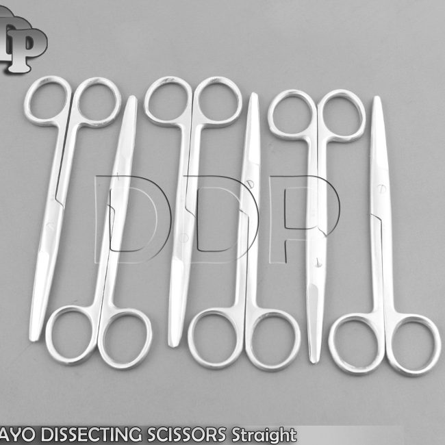 6 MAYO DISSECTING SCISSORS Straight 7'' SURGICAL INSTRUMENTS