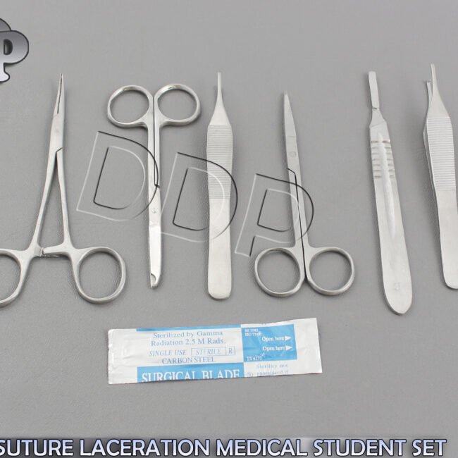 6 PCS SUTURE MEDICAL STUDENT SURGICAL INSTRUMENTS SET KIT+5 BLADE #21