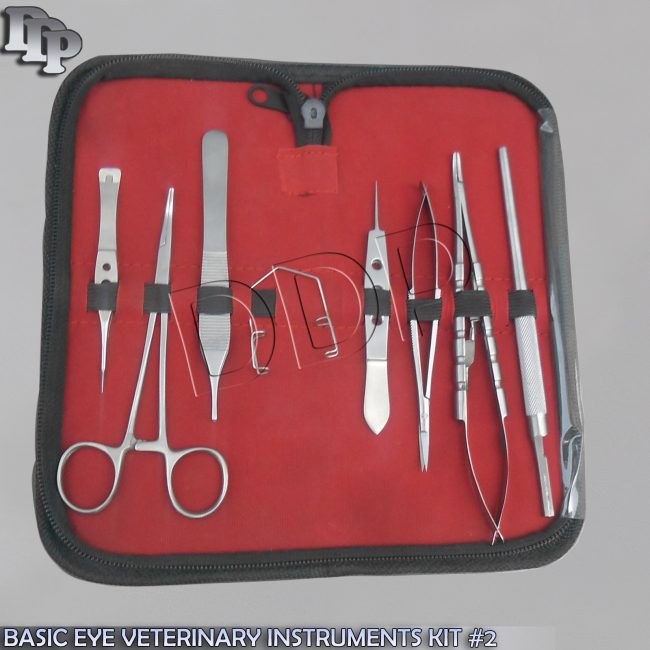 8 PC O.R GRADE BASIC EYE VETERINARY MICRO SURGICAL OPHTHALMIC INSTRUMENTS KIT #2