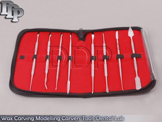 8 Pcs Wax Carving Modelling Carvers Tools Dental Lab Surgical Instruments