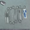 9 INSTRUMENTS MINOR SURGERY SUTURE SET FORCEPS DS-704