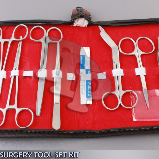 9 PCS MINOR SURGERY TOOL SET KIT MEDICAL SURGICAL INSTRUMENTS EXCELLENT DS-732