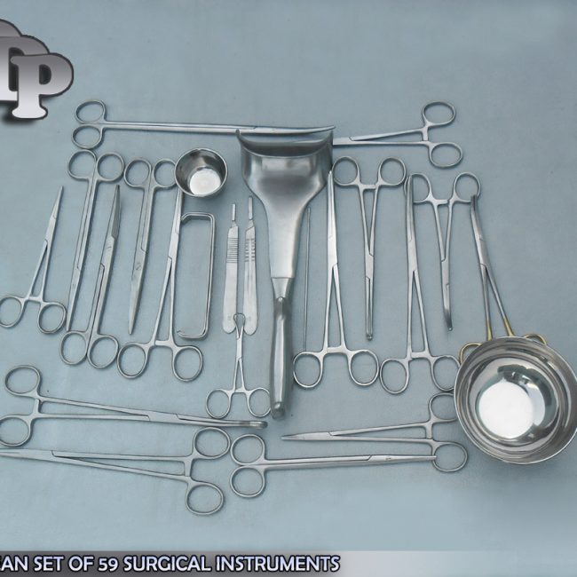 CESAREAN SET OF 59 SURGICAL INSTRUMENTS DS-1002