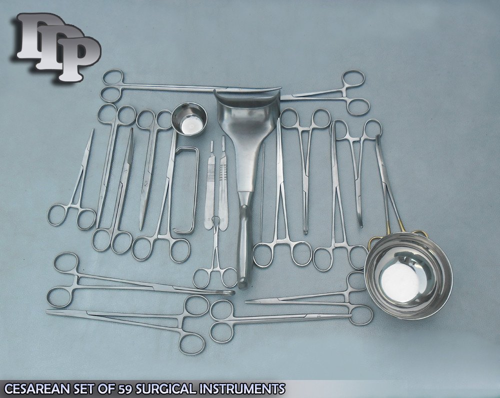 CESAREAN SET OF 59 SURGICAL INSTRUMENTS DS-1002