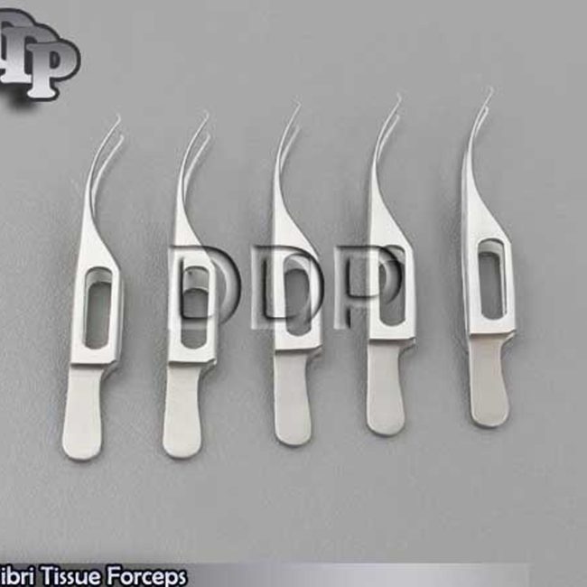 Colibri Tissue Forceps 1x2 Teeth Eye Microsurgery Instruments 5 Pieces