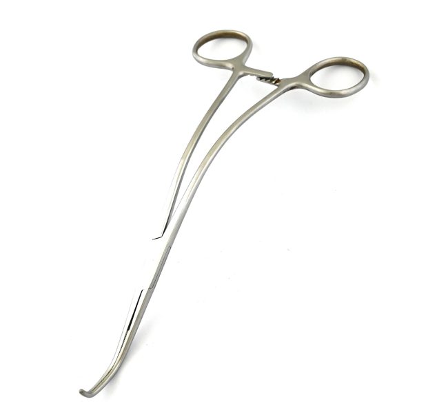DeBakey Beck Infant Aorta Clamp 8'' Angled Atraumatic jaw  SR-667