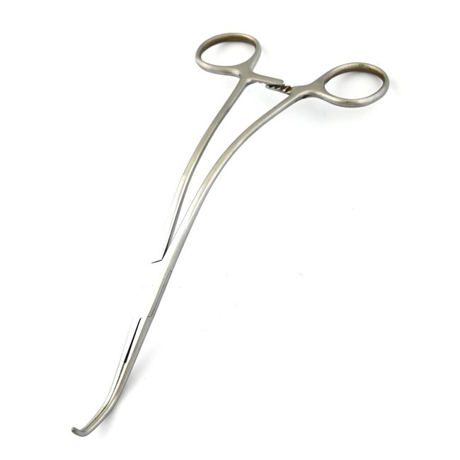 DeBakey Beck Infant Aorta Clamp 8'' Angled Atraumatic jaw  SR-667