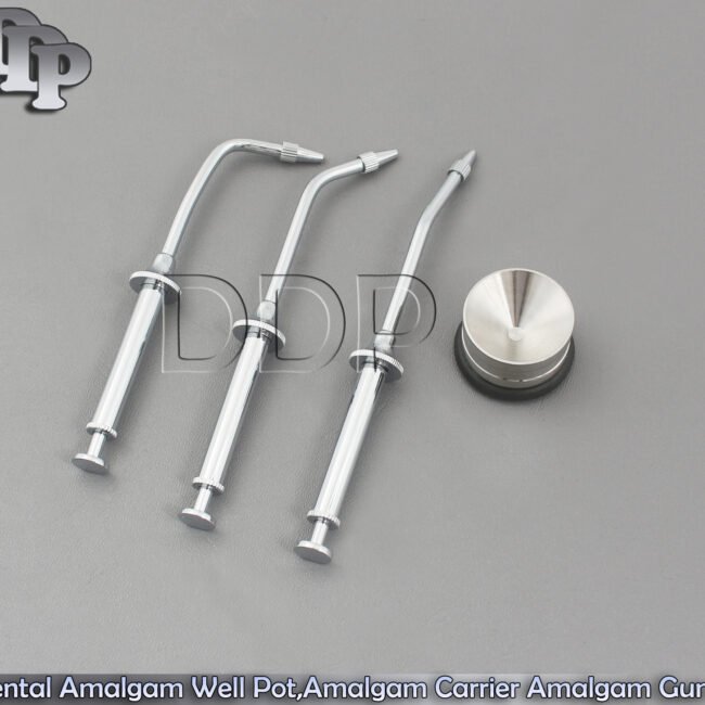 Dental Amalgam Well Pot,Amalgam Carrier Amalgam Gun Restorative Dental Tools Kit