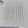 Dental Burnisher Dental Dentist Amalgam Filling Instrument Doubled Ended 10 pcs