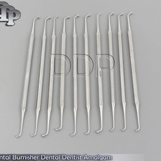 Dental Burnisher Dental Dentist Amalgam Filling Instrument Doubled Ended 10 pcs