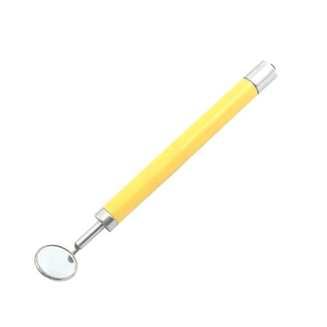 Dental Mirror WITH LIGHT (Yellow Color) Dental Instruments