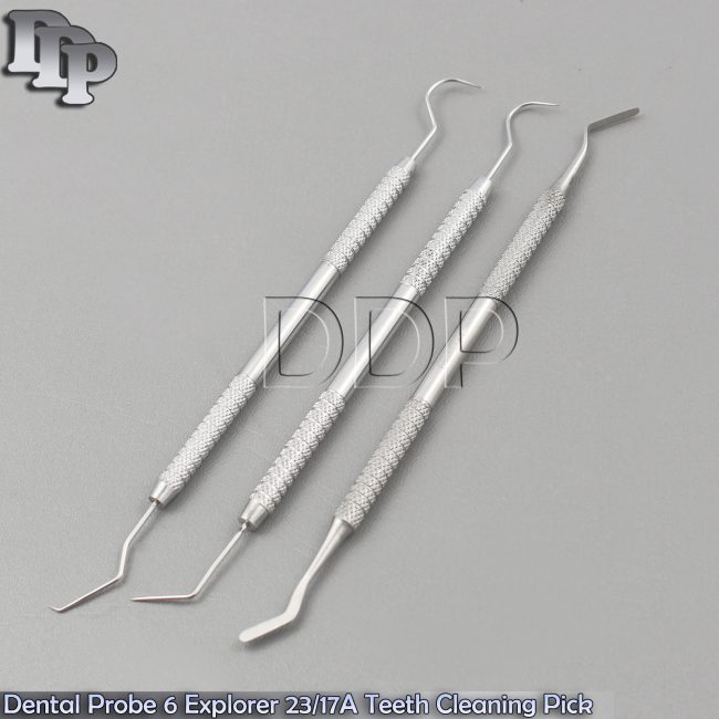 Dental Probe # 6, Explorer 23/17A Teeth Cleaning Pick Probes Heidman Spatula Lab