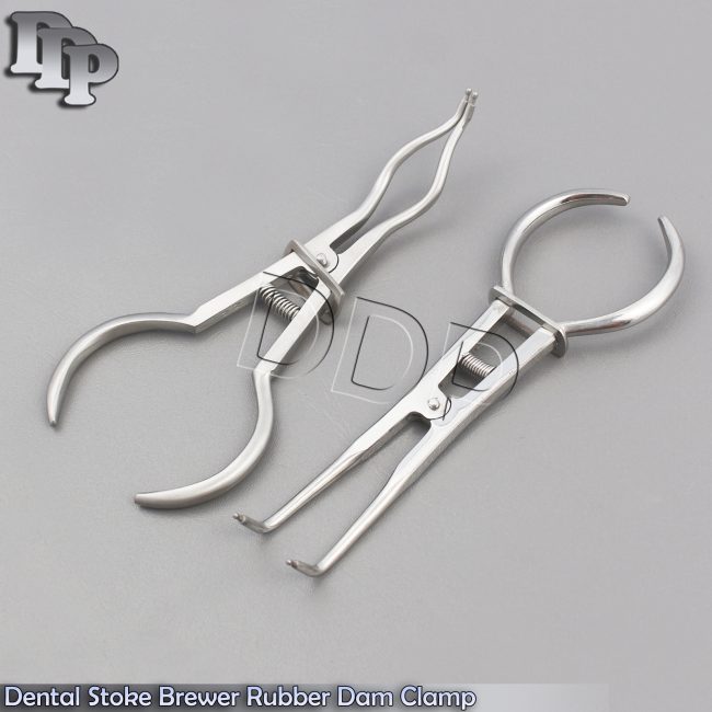 Dental Stoke Brewer Rubber Dam Clamp Forceps Orthodontic Endodontic Instruments