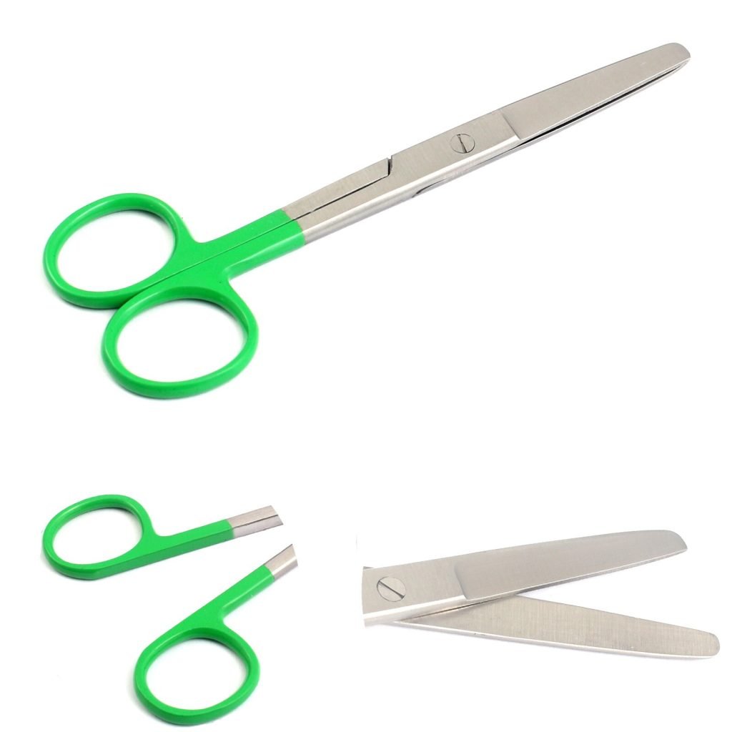 Dissecting Operating Scissors 5.5" Blunt/Blunt Straight Color Handle (Green)