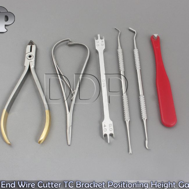 Distal End Wire Cutter TC Bracket Positioning Height Gauge Band Pusher Ortho New