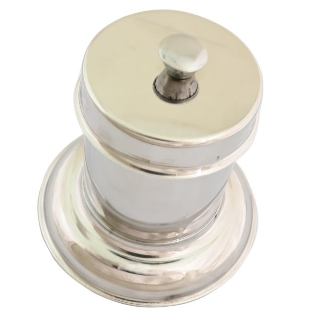 Forceps Jar 125 x 75mm With Cap Medical Instruments Holloware S.Steel DS-2410