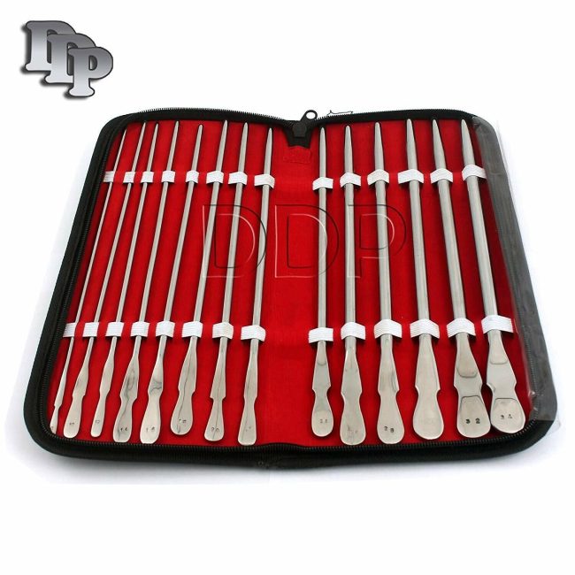 KIT OF 14PCS GERMAN DITTEL DILATOR - 8FR- 34FR SOUNDS UROLOGY TOOLS