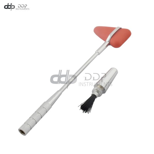 Knee / percussion Hammer With Pin & Brush Reflex Knee Hammer OP-057