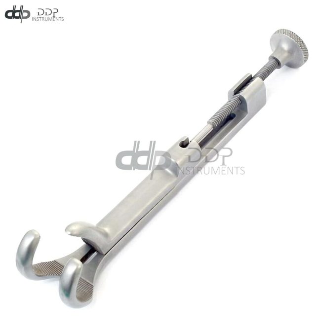 LOWMAN Bone Clamp 5" 1x2 Prong Jaws 3/4" calibrate 1/8" SURGICAL INSTRUMENTS