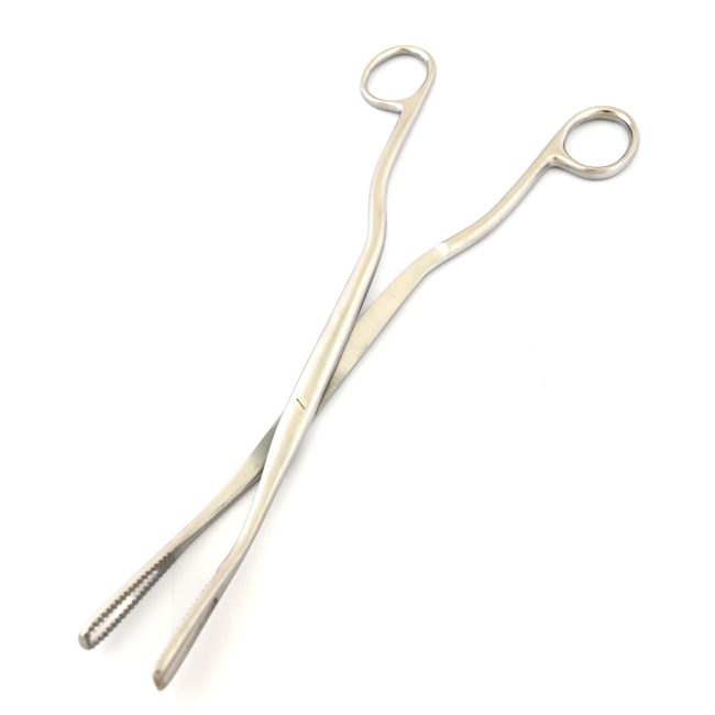 Light Weight Ovum Forceps 10.5'' Curved Stainless Steel Surgical Inst DS-2186