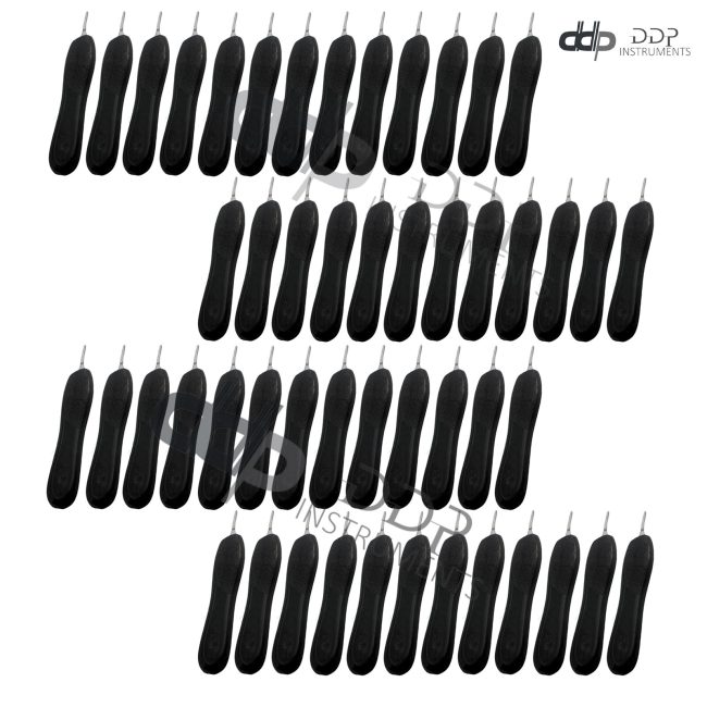 Lot Of 50 Pcs Scalpel Handle Plastic #3 with Black Color Surgical Instruments