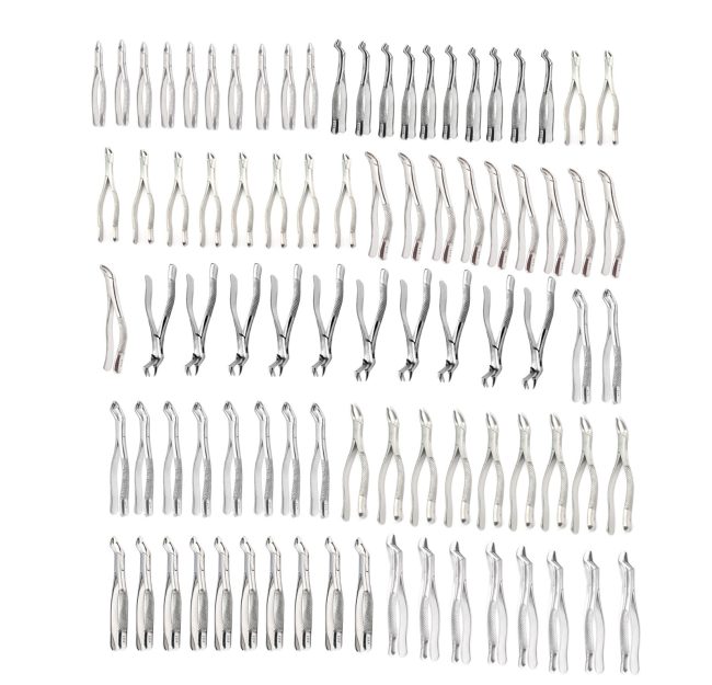 Lot Of 90 Pcs Extracting Forceps Different Number Dental Surgical Instruments