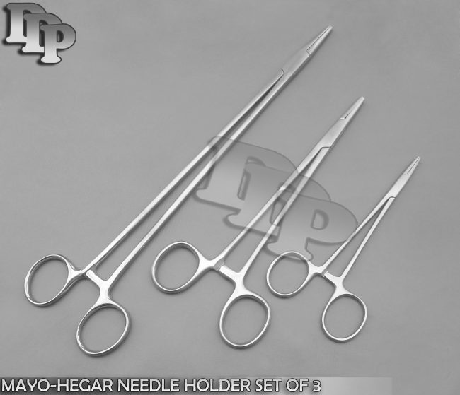 MAYO-HEGAR NEEDLE HOLDER SET OF 3