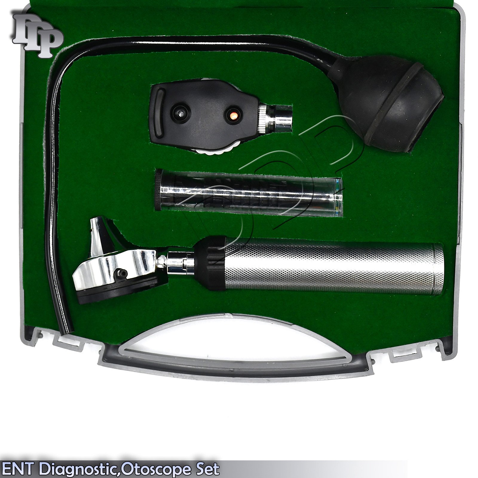 NEW* ENT Diagnostic,Otoscope,Ophthalmoscope set with Insufflator Bulb NT-527 - Image 4